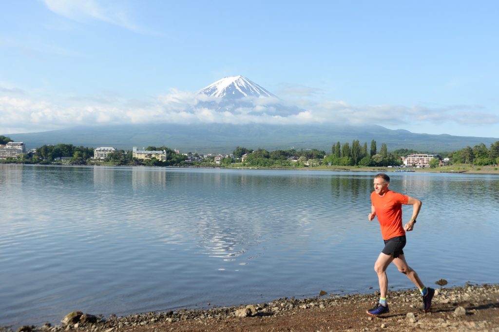 Mt. Fuji: sportlich am Lake Kawaguchiko